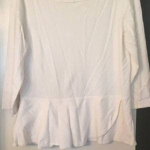 Three-quarter inch sleeve with the ruffle detail